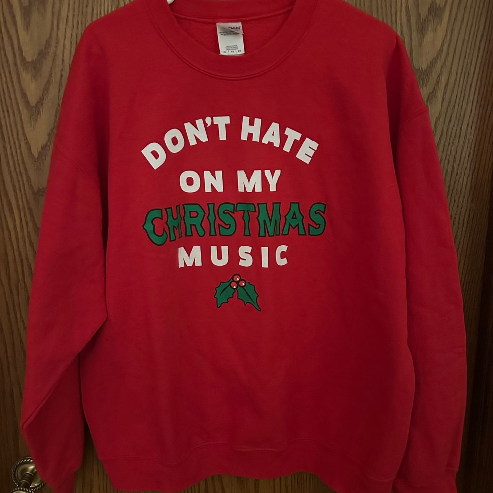 Red Christmas Music Sweater
